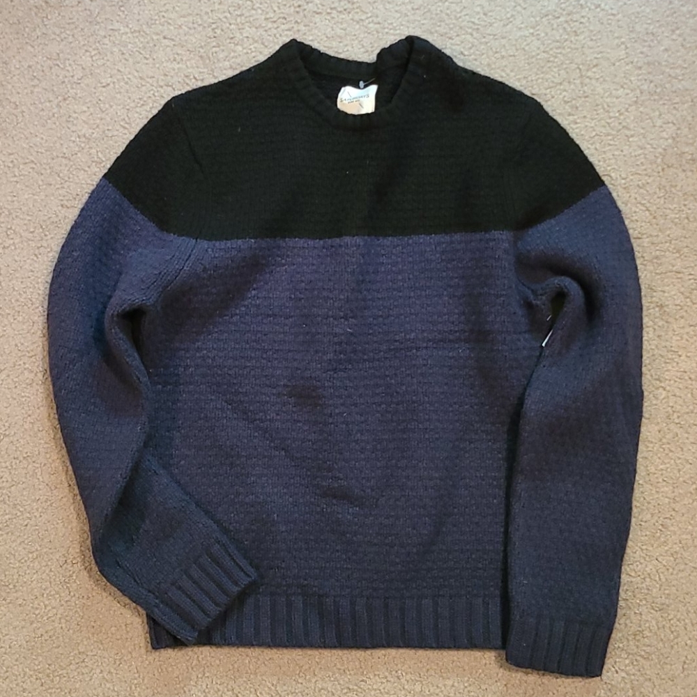 Saturdays NYC heavy sweater - color blocked SZ M